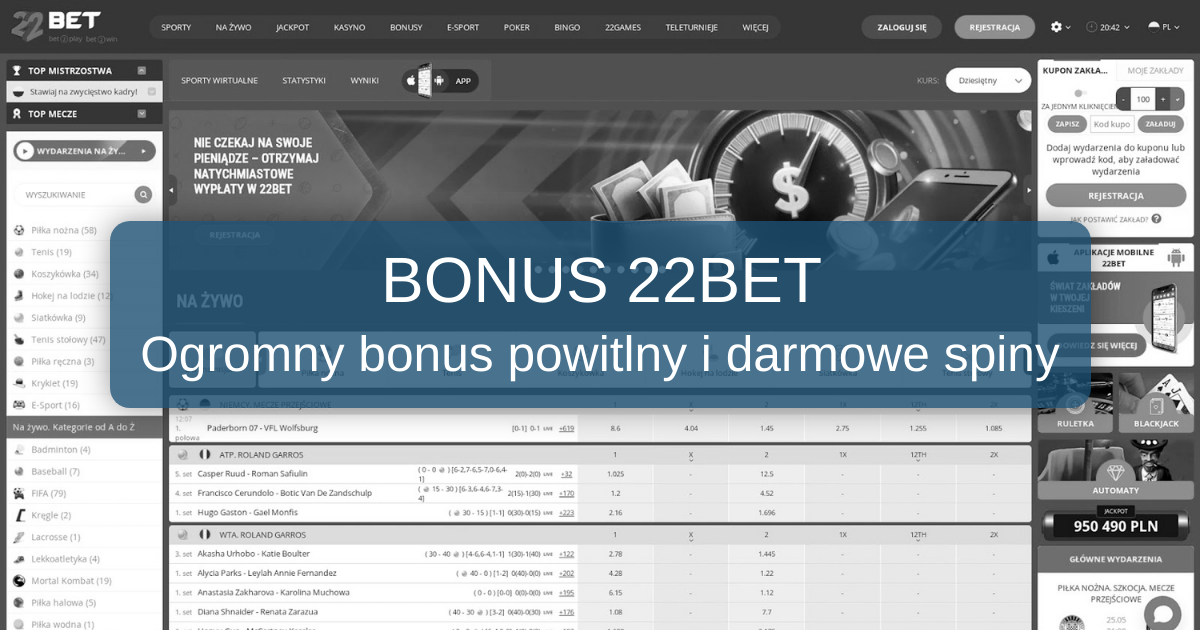 22Bet bonus Polska 2026 - Najlepsza Oferta | Zweryfikowana